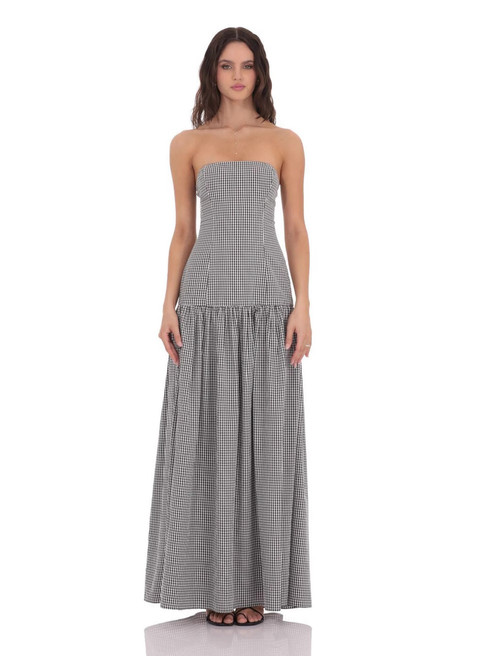 The Solene Strapless Maxi Dress