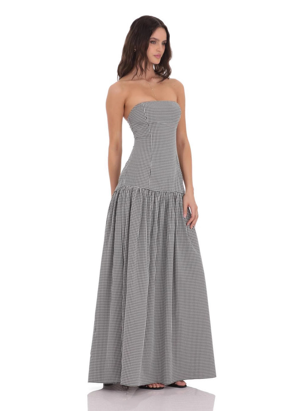 The Solene Strapless Maxi Dress