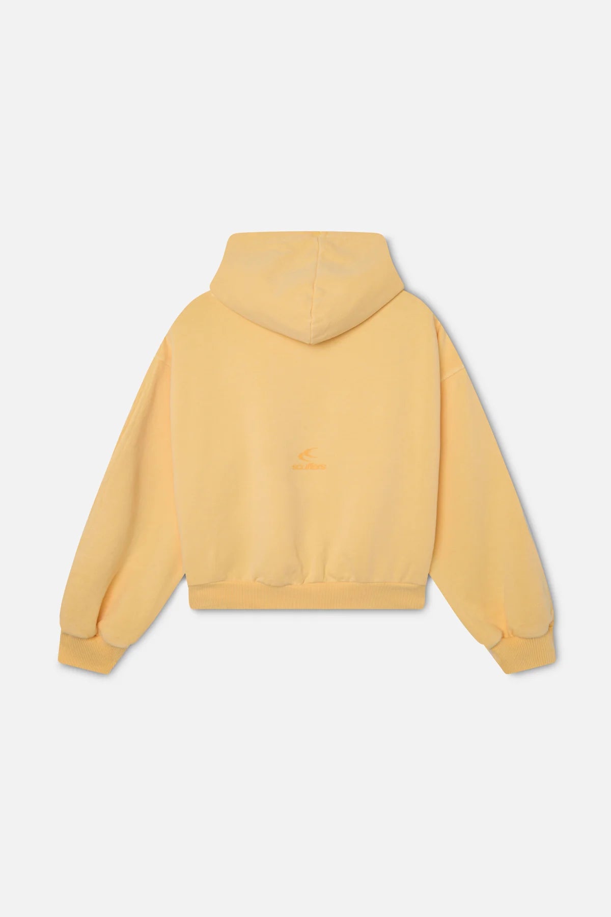 Yellow Cropped Hoodie