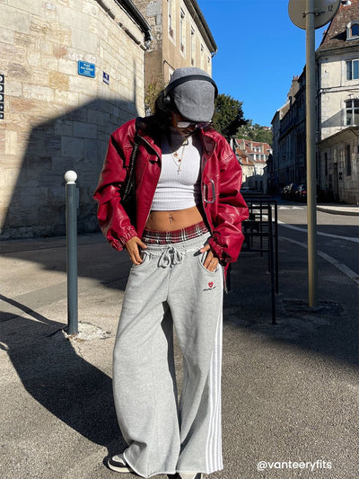 The Callum Plaid-Waist Sweatpants
