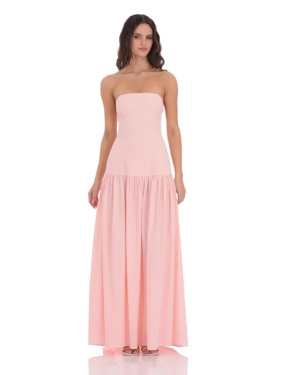 The Solene Strapless Maxi Dress