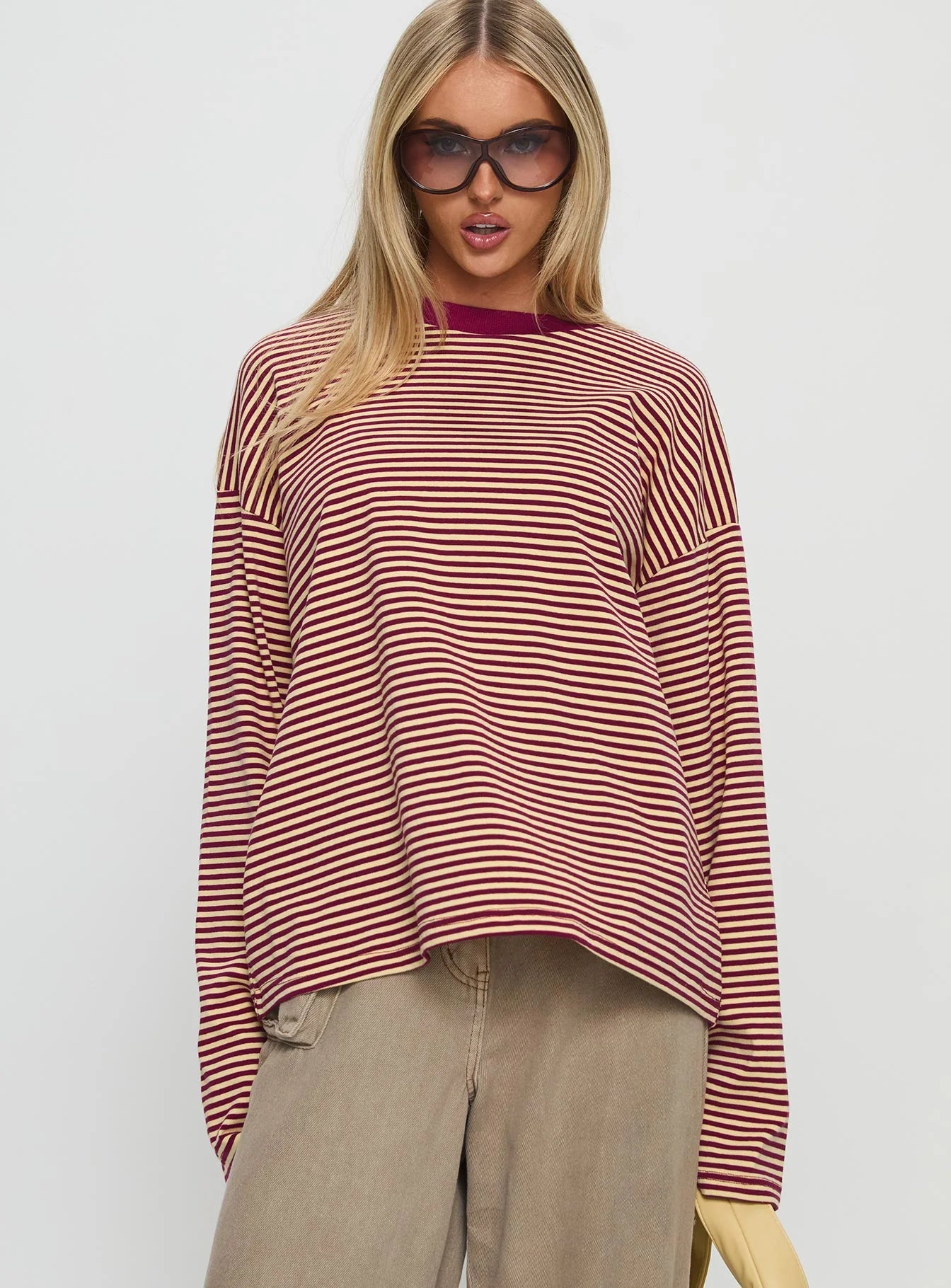 Striped Long-Sleeve Top
