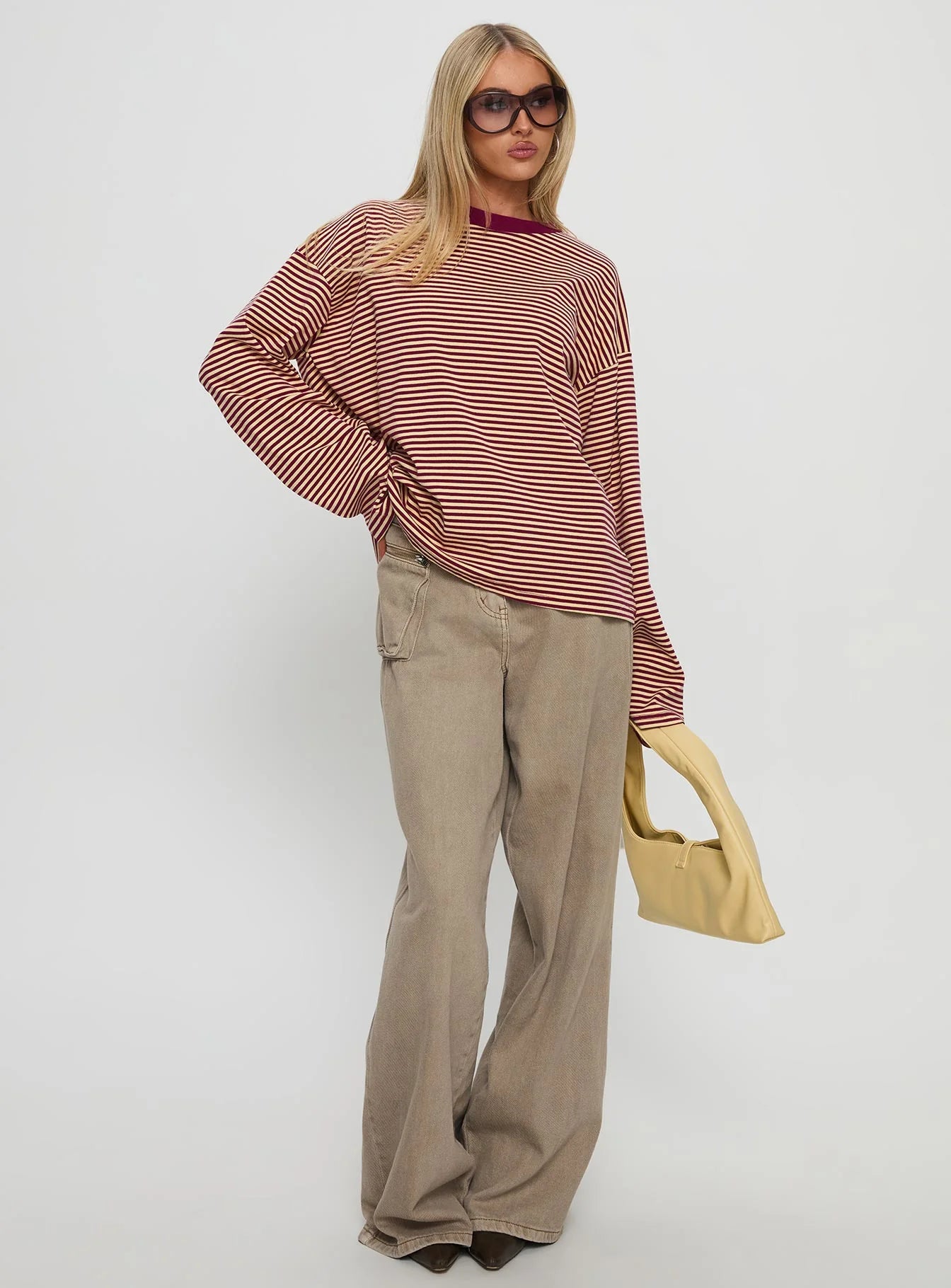 Striped Long-Sleeve Top