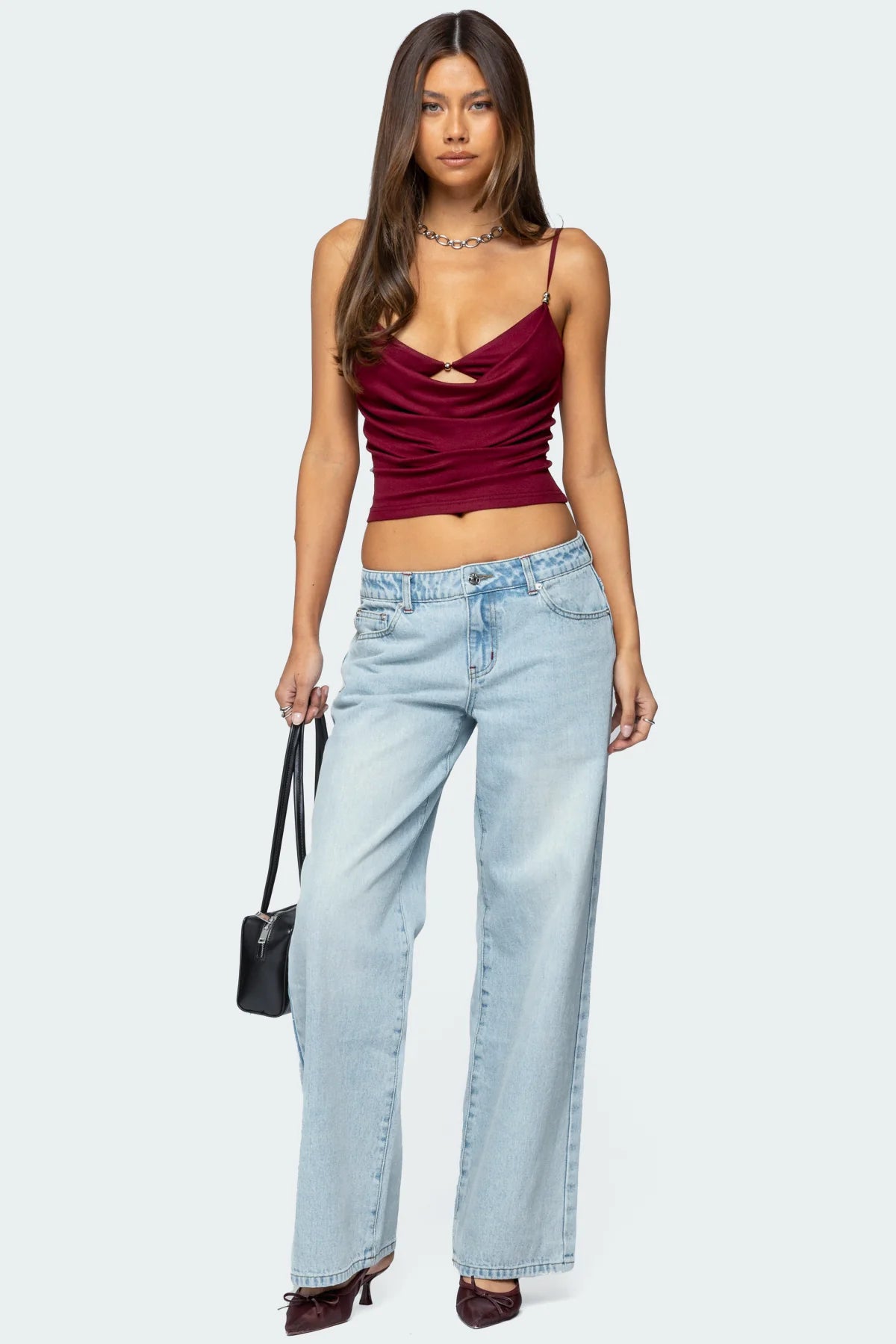 The Amara Draped Chain Top