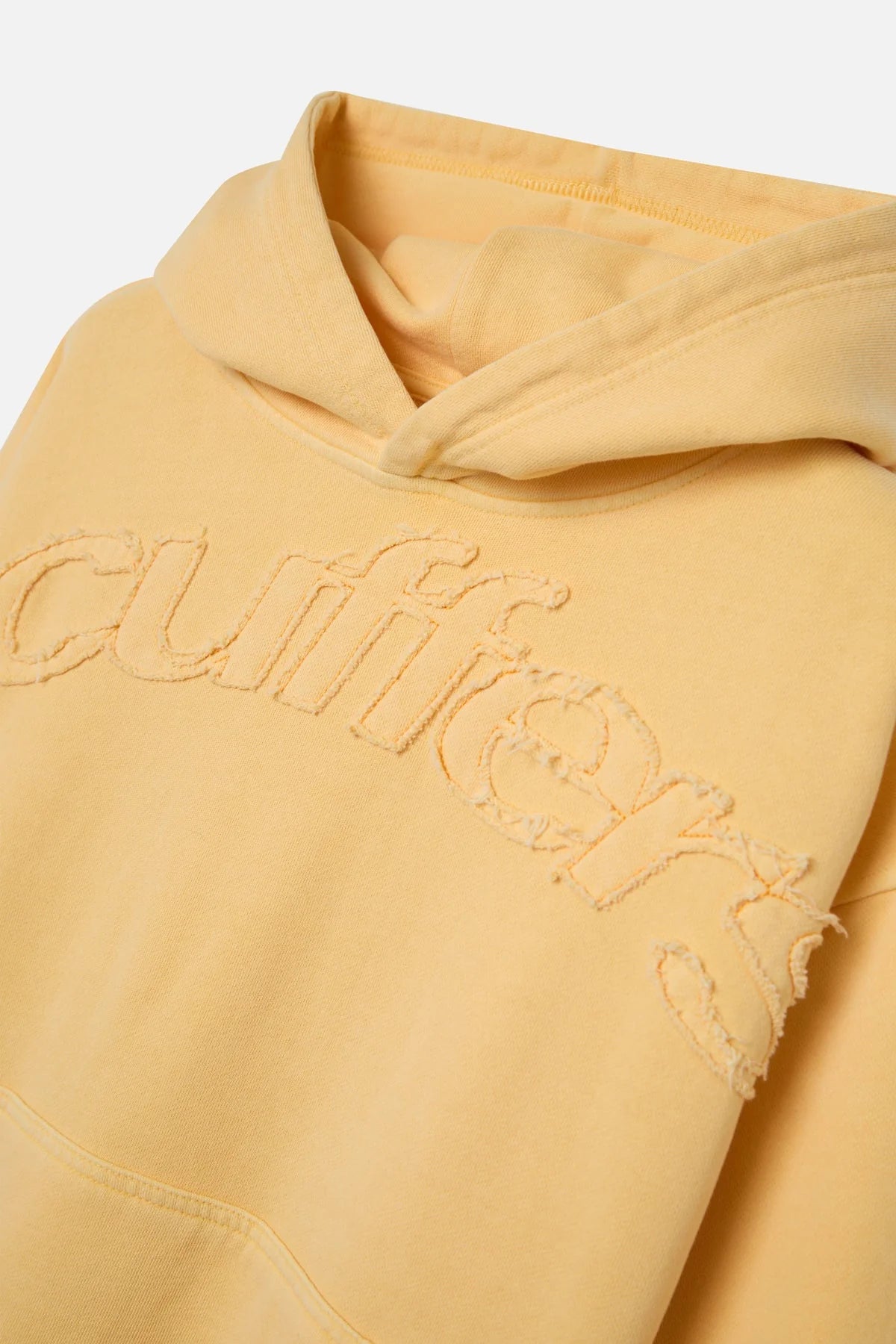 Yellow Cropped Hoodie