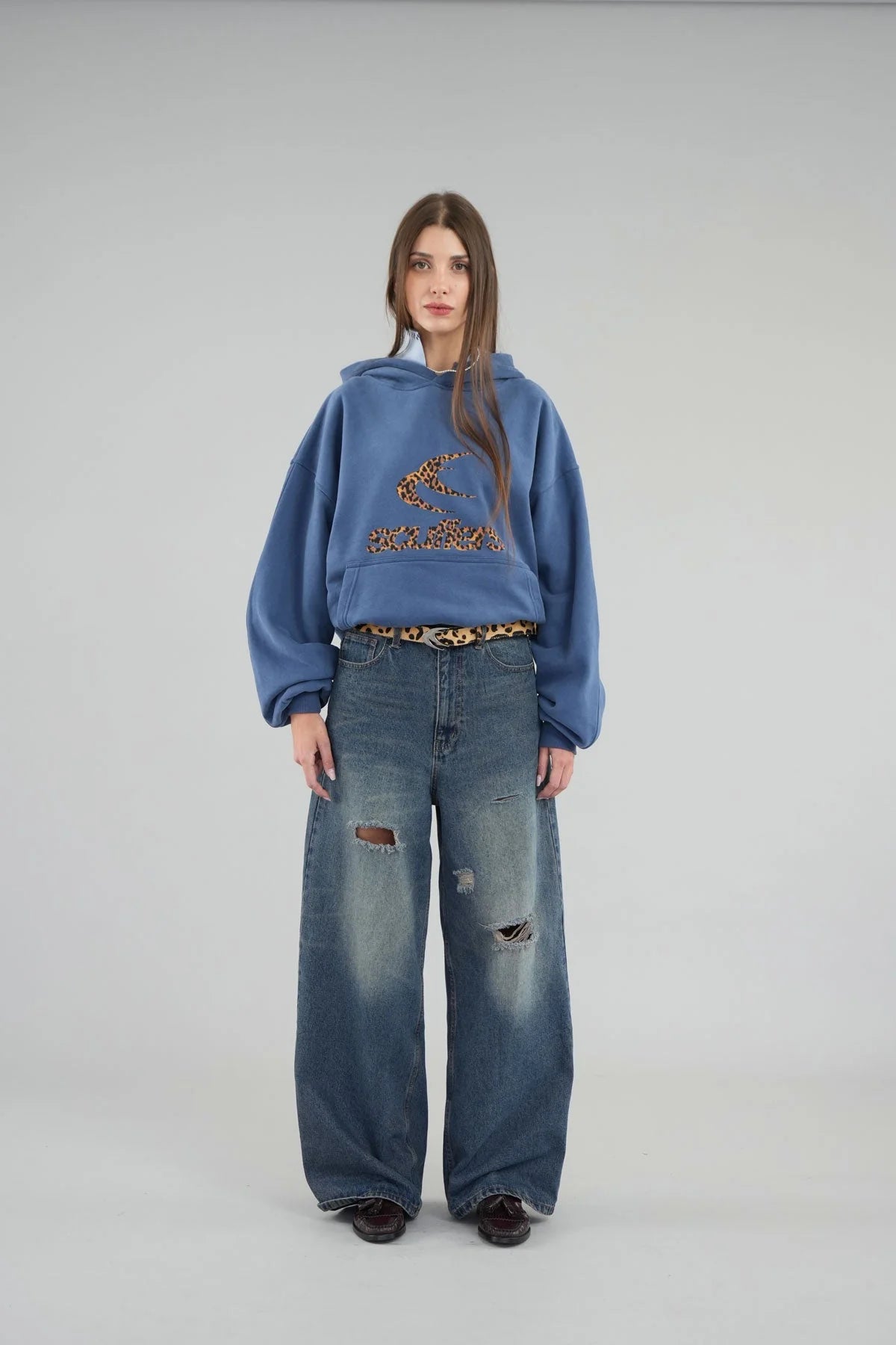 Scuffers Leopard Logo Hoodie