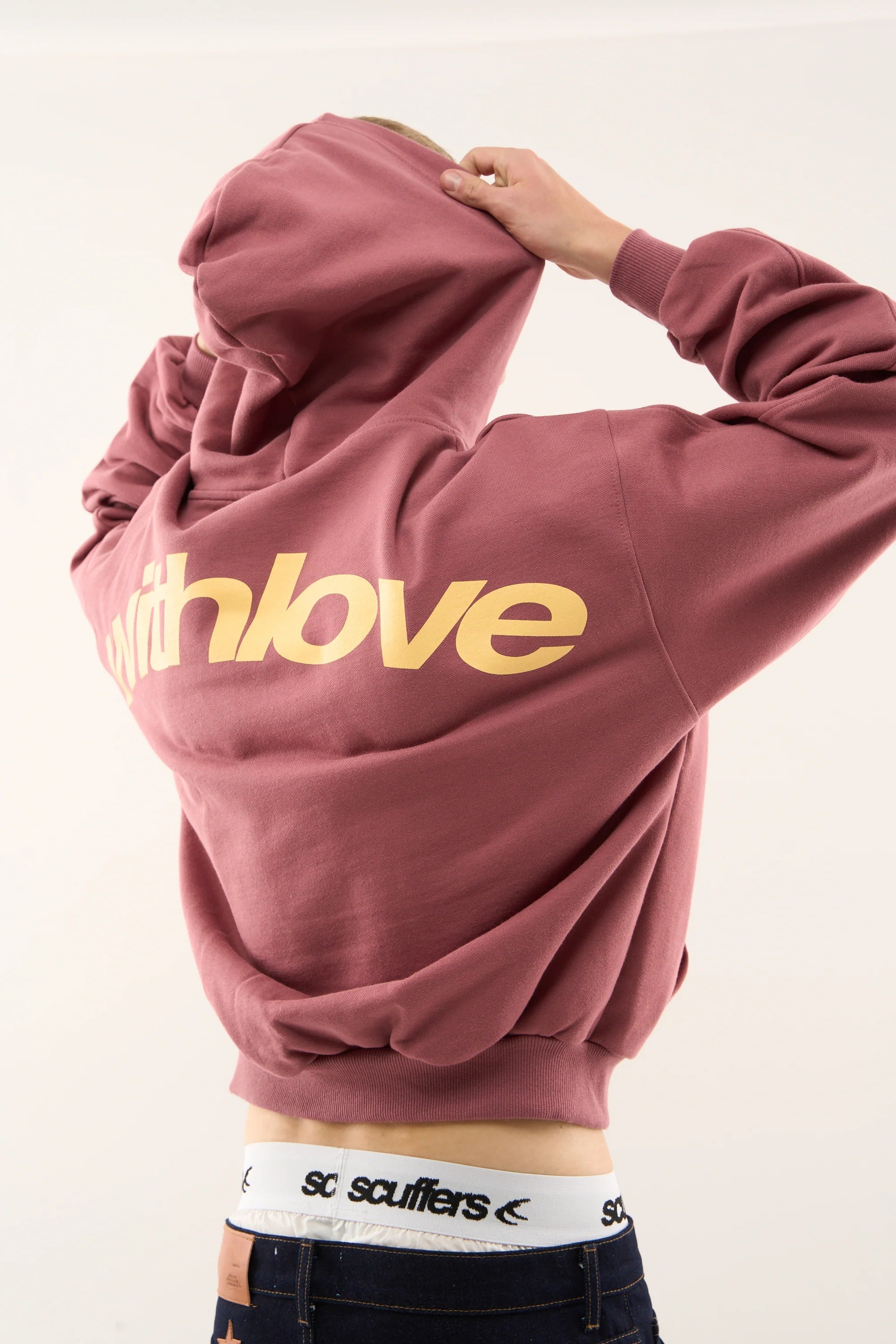 Dusty Rose Printed Hoodie