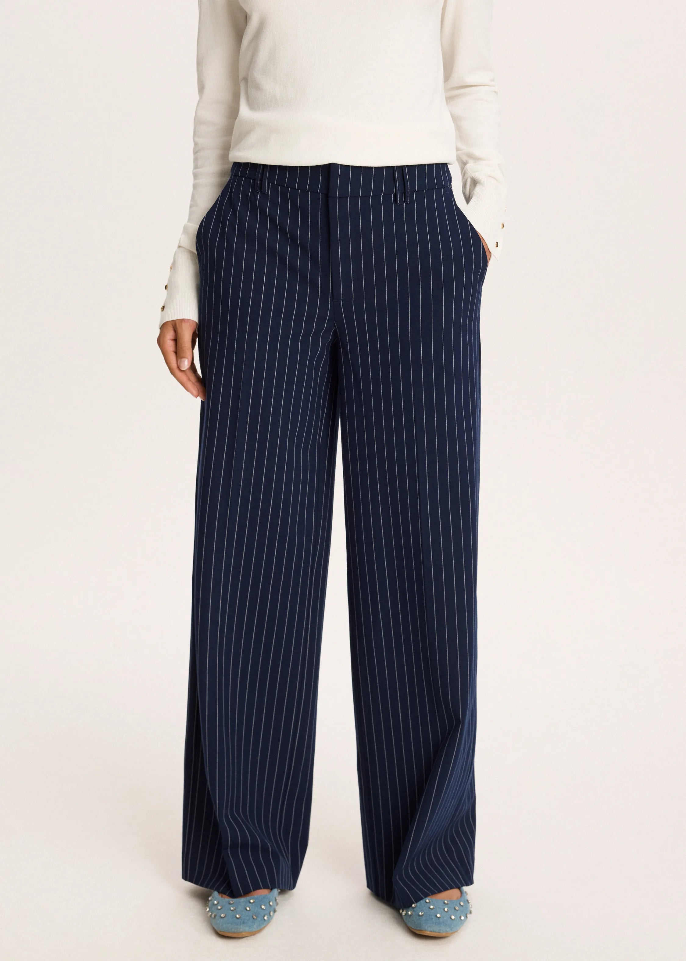Oversized Pinstripe Pants
